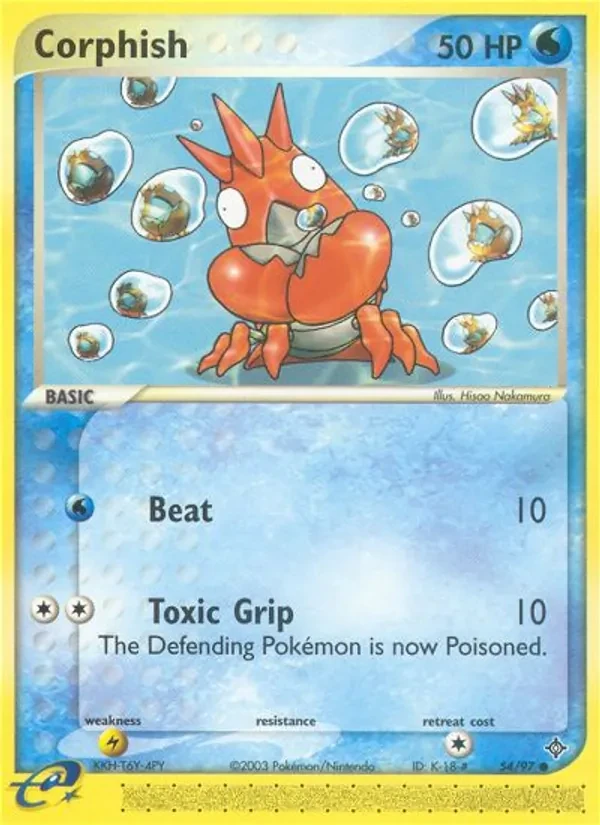 Carte Pokémon Corphish 54/97 Dragon