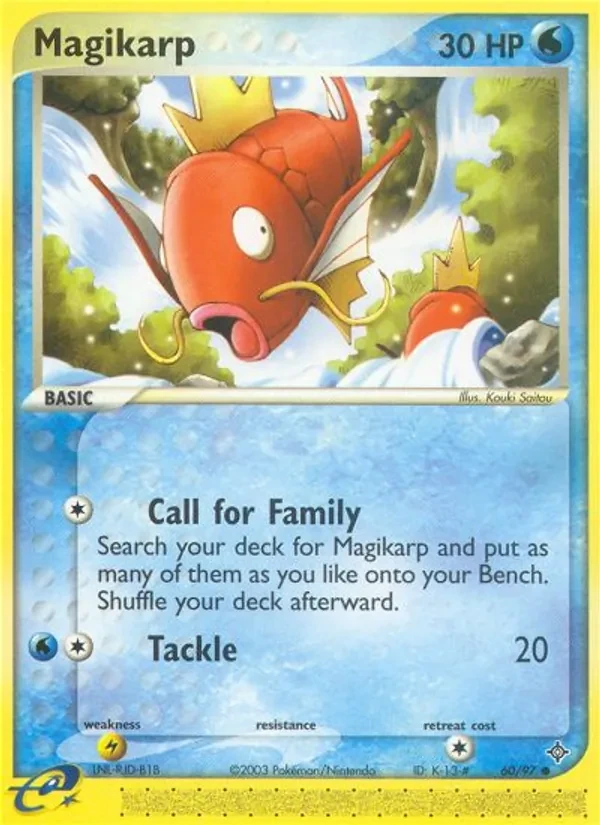 Magikarp 60/97 Dragon Pokémon card
