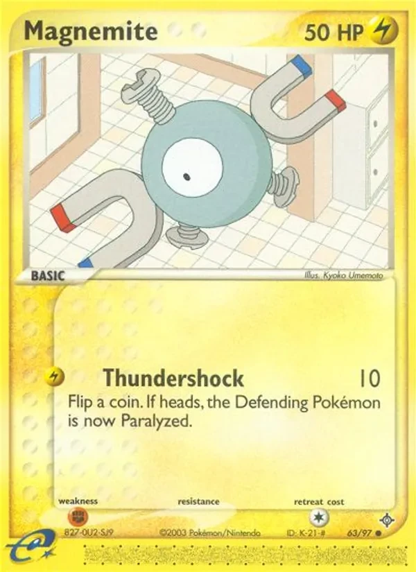 Magnemite 63/97 Dragon Pokémon card