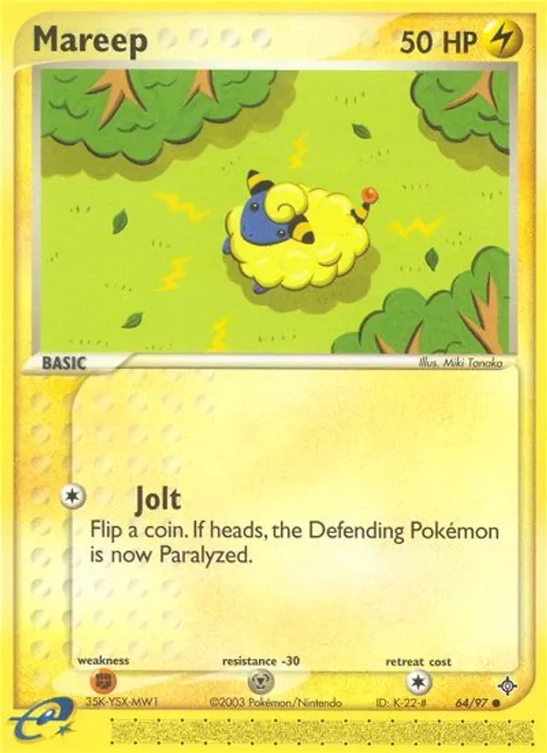 Mareep 64/97 Dragon Pokémon card