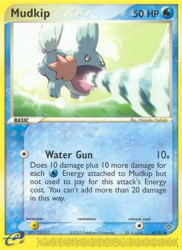 Mudkip 65/97 Dragon Pokémon card