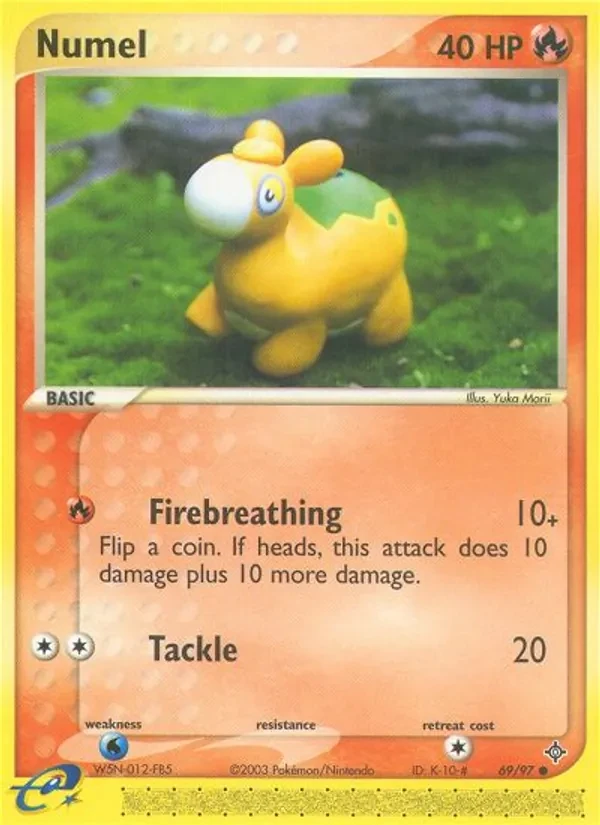 Numel 69/97 Dragon Pokémon card