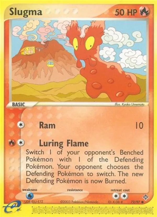 Slugma 72/97 Dragon Pokémon card