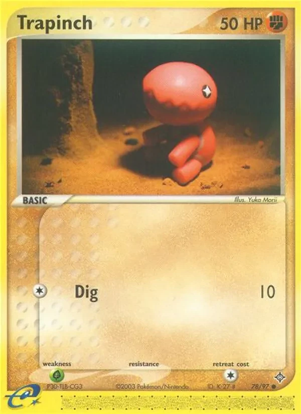 Trapinch 78/97 Dragon Pokémon card