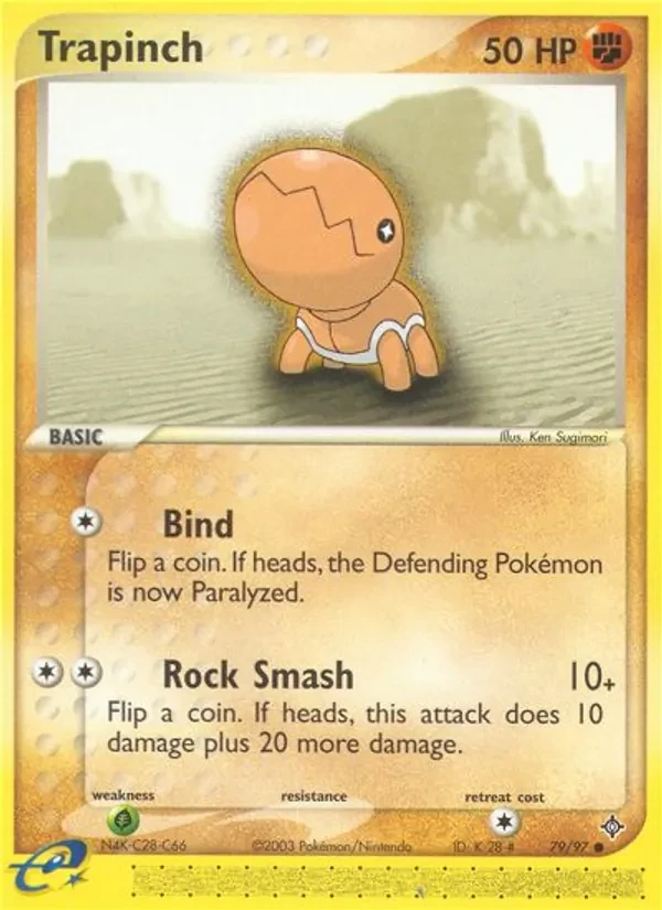 Trapinch 79/97 Dragon Pokémon card