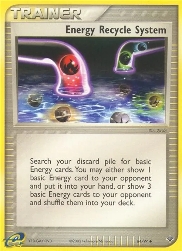 Energy Recycle System 84/97 Dragon Pokémon card