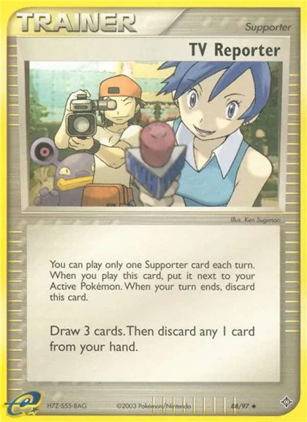 TV Reporter 88/97 Dragon Pokémon card