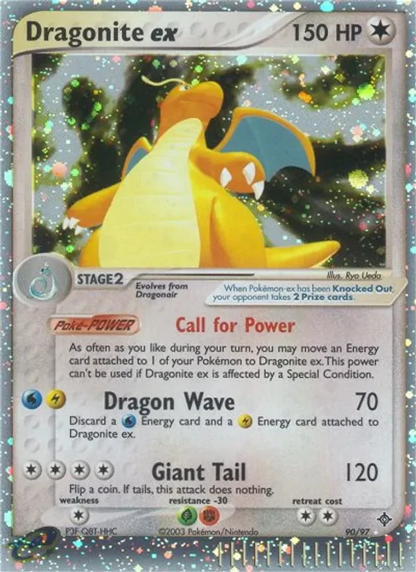 Dragonite ex 90/97 Dragon Pokémon card