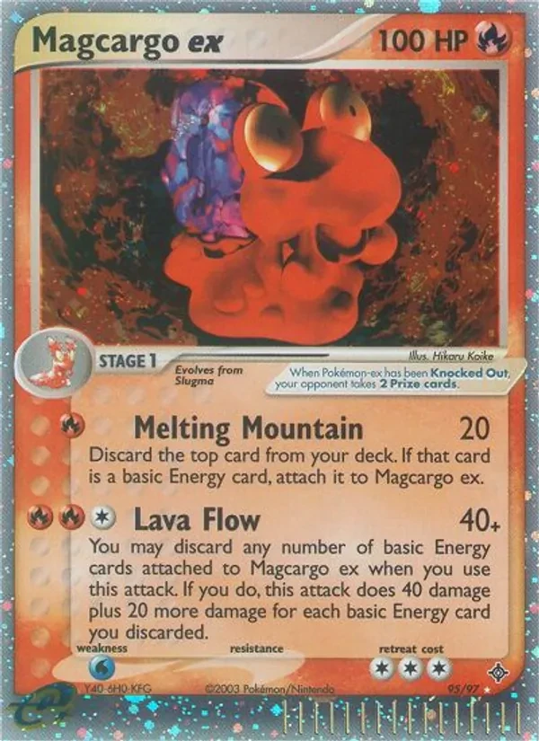 Magcargo ex 95/97 Dragon Pokémon card