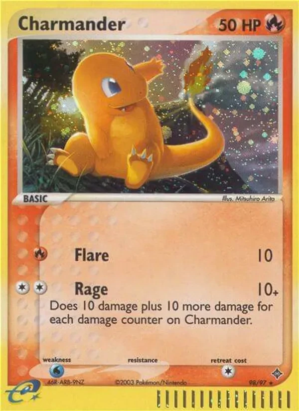 Charmander 98/97 Dragon Pokémon card