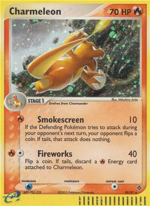 Charmeleon 99/97 Dragon Pokémon card