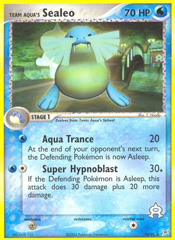 Carte Pokémon Team Aqua's Sealeo 16/95 Team Magma vs Team Aqua
