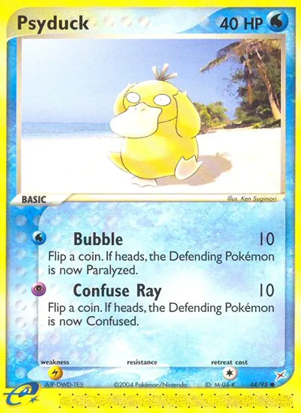 Psyduck 44/95 Team Magma vs Team Aqua Pokémon card