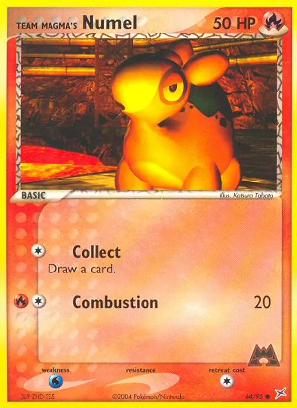 Carta Pokémon Team Magma's Numel 64/95 Team Magma vs Team Aqua