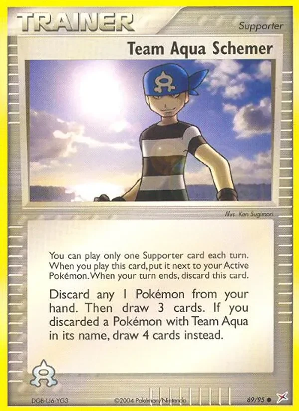 Team Aqua Schemer 69/95 Team Magma vs Team Aqua Pokémon card