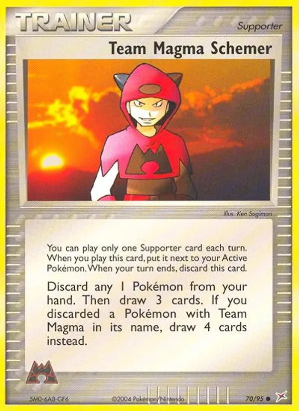 Team Magma Schemer 70/95 Team Magma vs Team Aqua Pokémon card