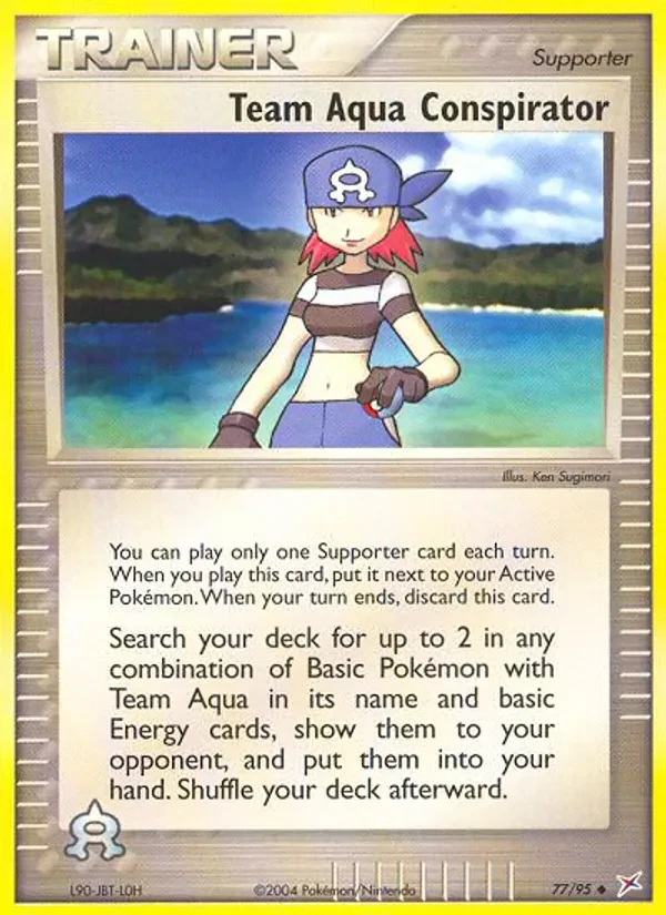 Team Aqua Conspirator 77/95 Team Magma vs Team Aqua Pokémon kaart