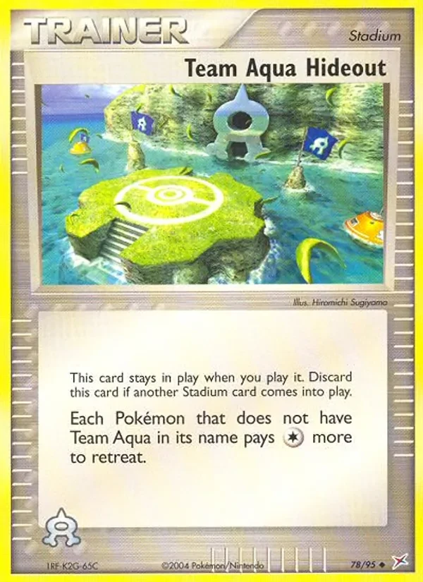 Team Aqua Hideout 78/95 Team Magma vs Team Aqua Pokémon Karte