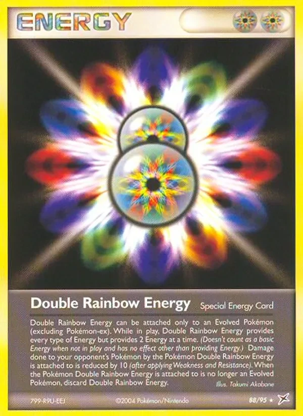 Carte Pokémon Double Rainbow Energy 88/95 Team Magma vs Team Aqua