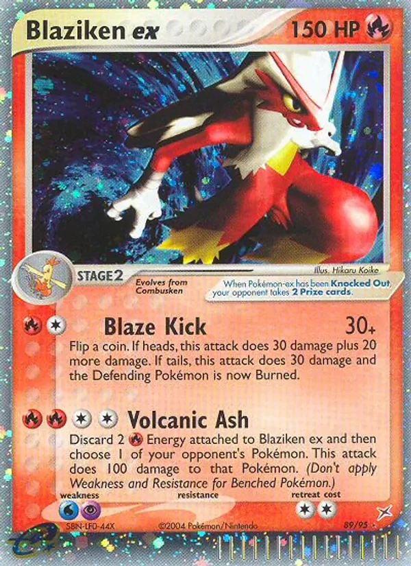 Blaziken ex 89/95 Team Magma vs Team Aqua Pokémon card