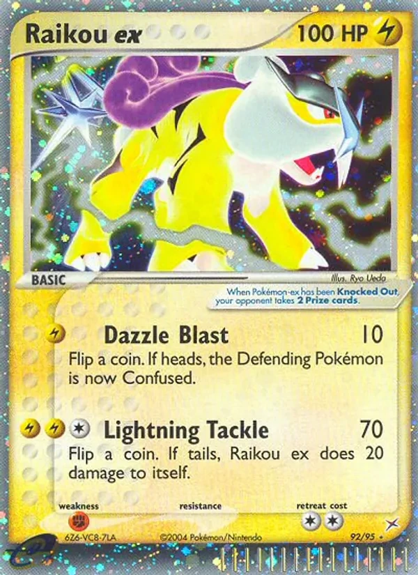 Raikou ex 92/95 Team Magma vs Team Aqua Pokémon Karte