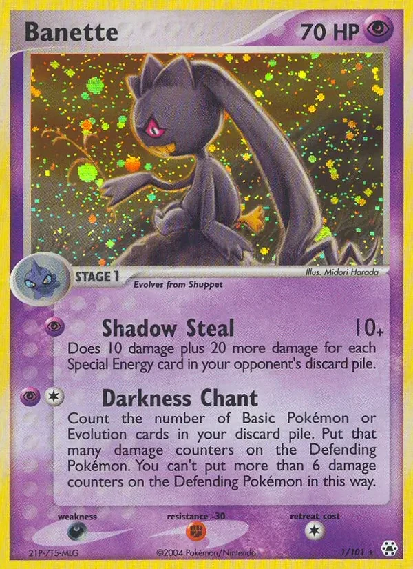 Banette 1/101 Hidden Legends Pokémon card