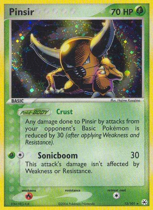 Pinsir 13/101 Hidden Legends Pokémon Karte