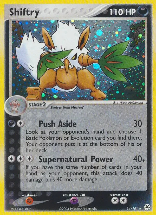 Shiftry 14/101 Hidden Legends Pokémon card