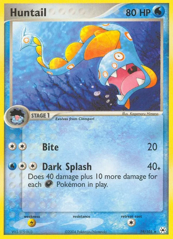 Huntail 19/101 Hidden Legends Pokémon Karte