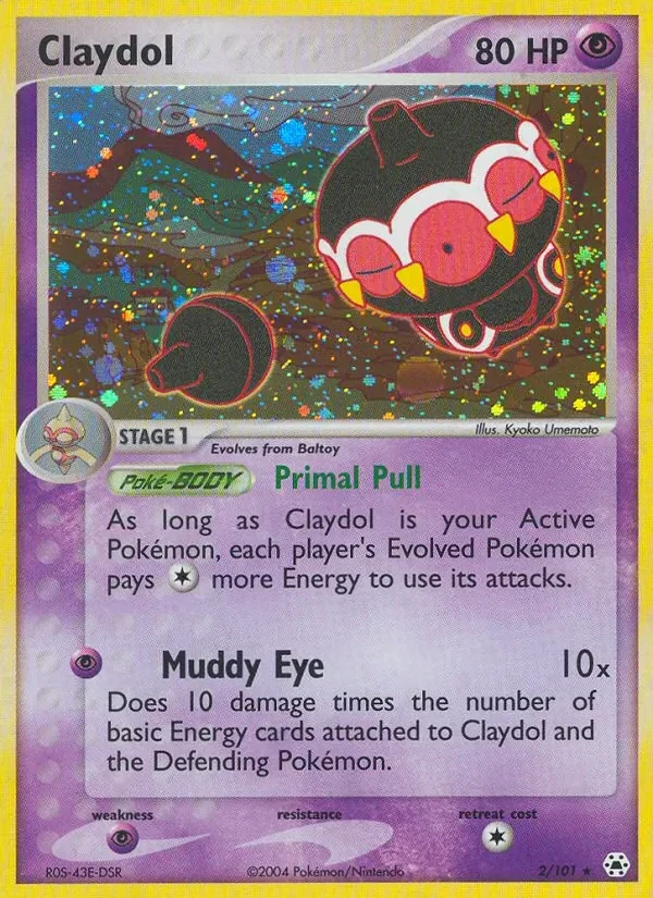 Claydol 2/101 Hidden Legends Pokémon card