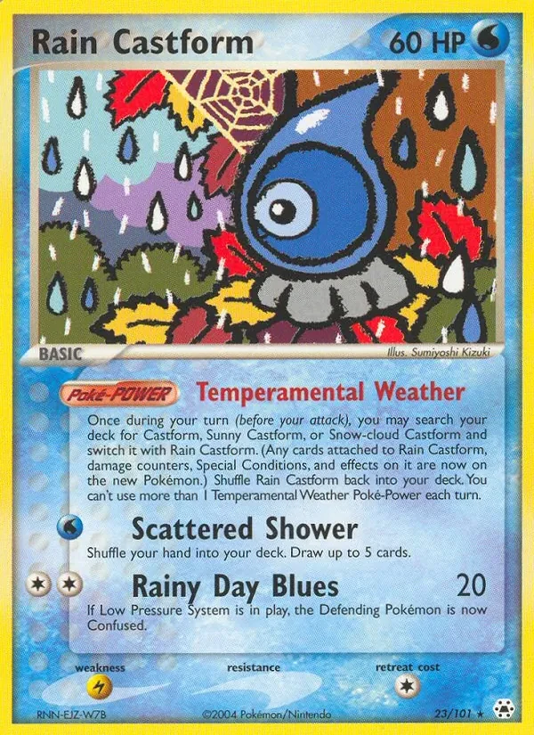 Rain Castform 23/101 Hidden Legends Pokémon card