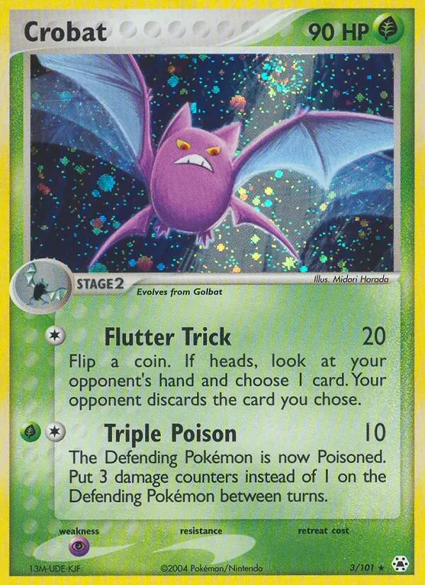 Carta Pokémon Crobat 3/101 Hidden Legends