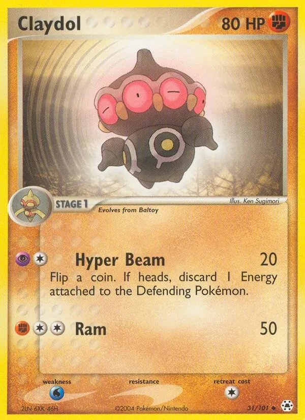 Claydol 31/101 Hidden Legends Pokémon card