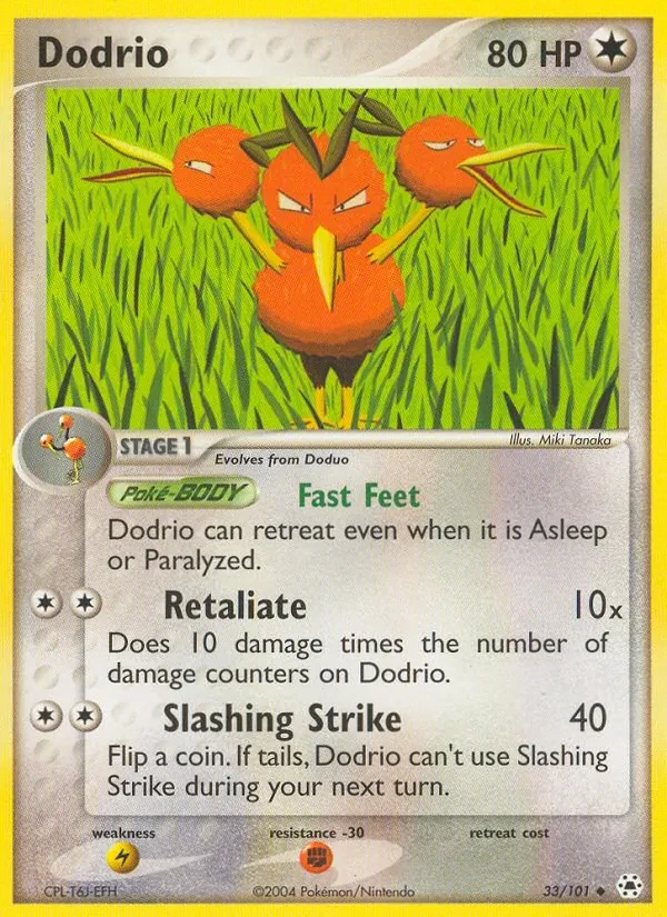 Dodrio 33/101 Hidden Legends Pokémon card