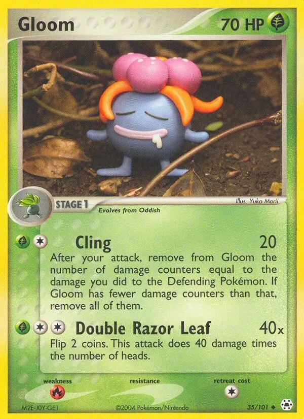 Gloom 35/101 Hidden Legends Pokémon card