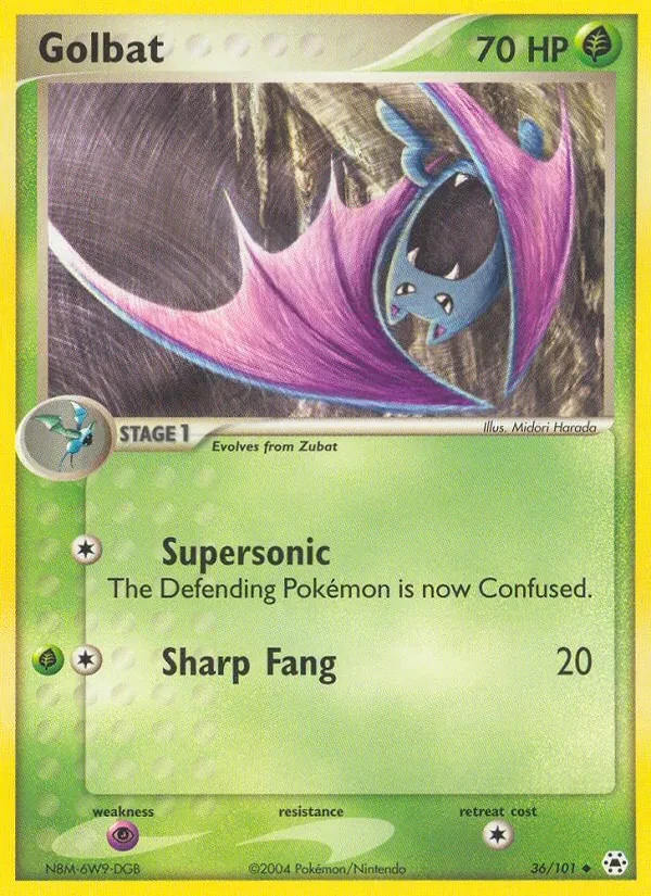 Golbat 36/101 Hidden Legends Pokémon card