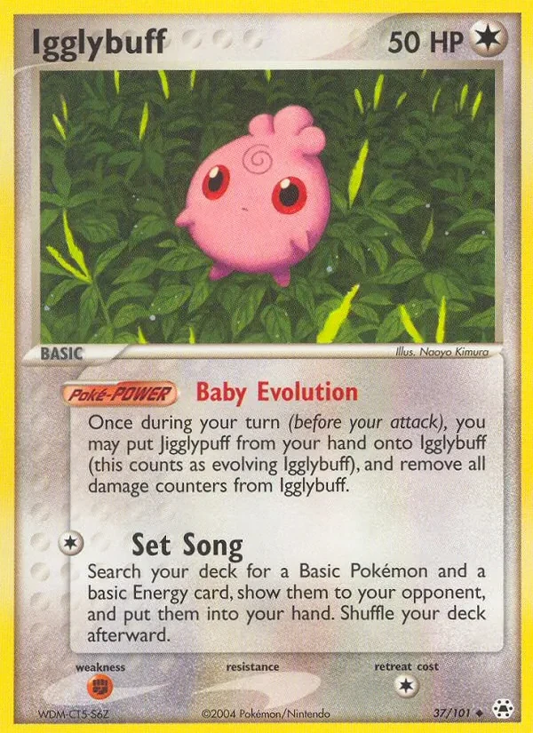 Igglybuff 37/101 Hidden Legends Pokémon card