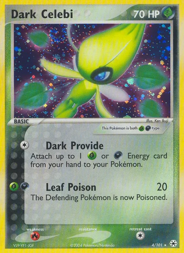 Dark Celebi 4/101 Hidden Legends Pokémon card