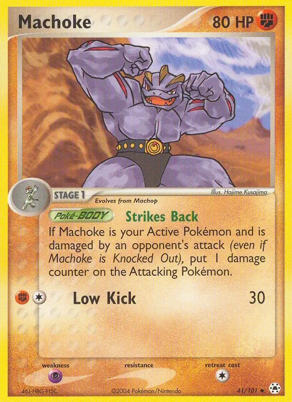 Carte Pokémon Machoke 41/101 Hidden Legends