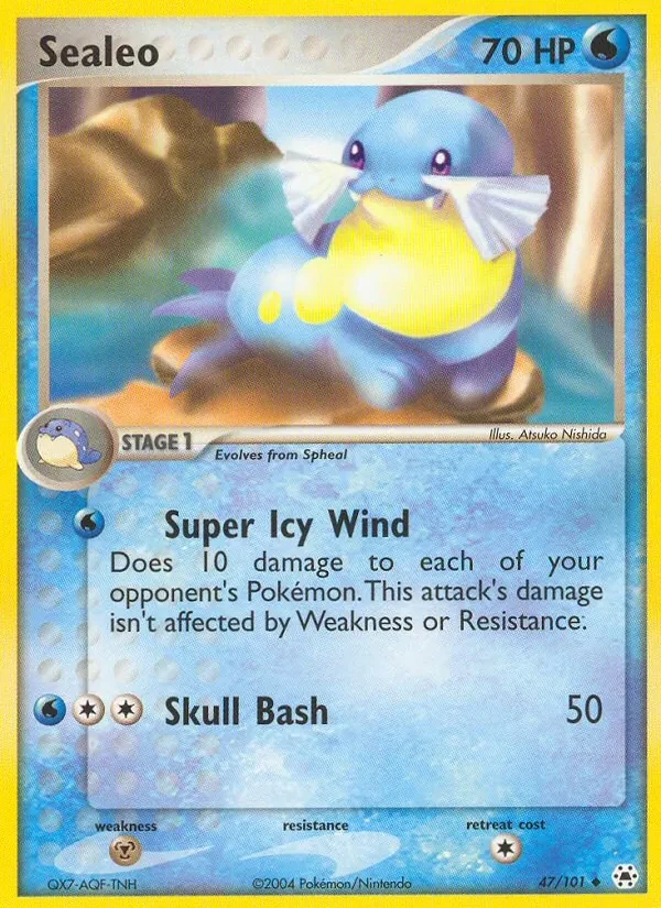 Sealeo 47/101 Hidden Legends Pokémon card