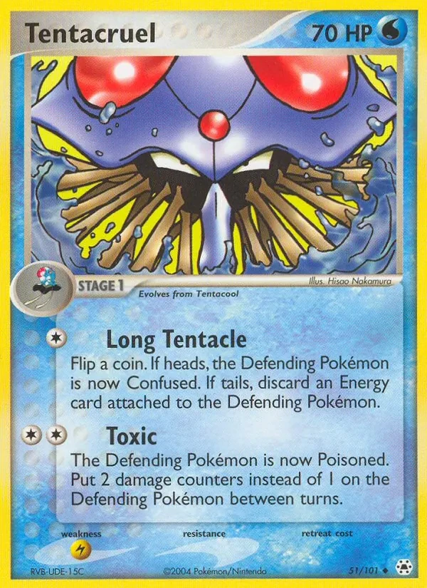 Tentacruel 51/101 Hidden Legends Pokémon card