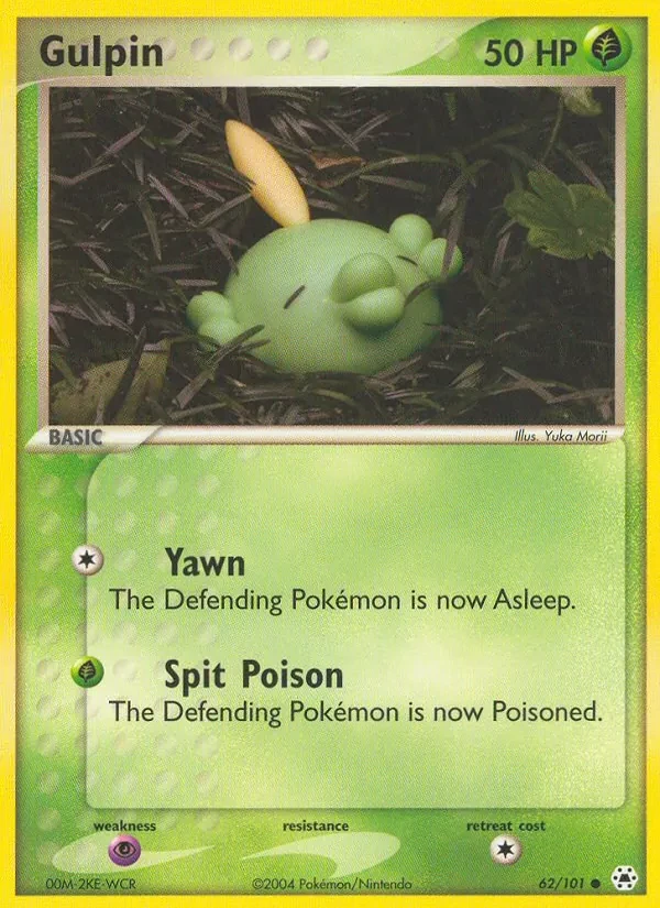Gulpin 62/101 Hidden Legends Pokémon card