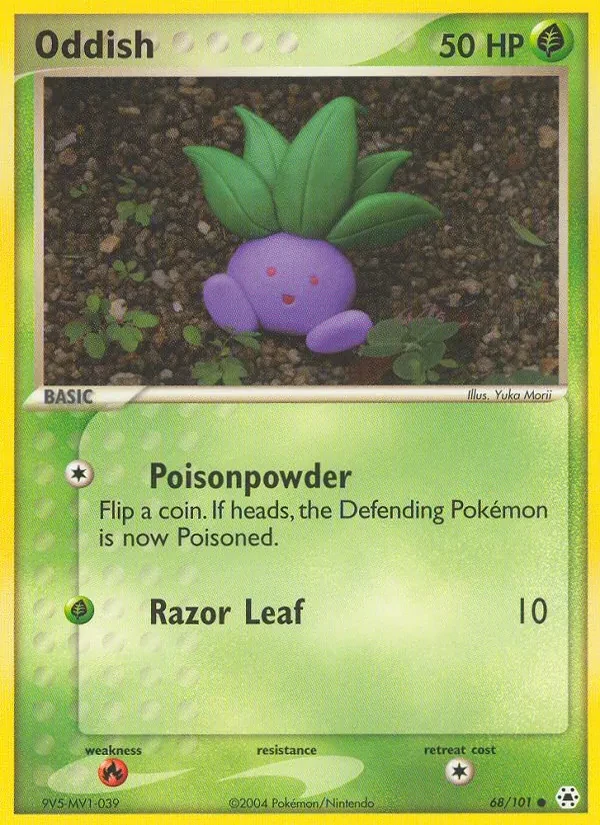 Oddish 68/101 Hidden Legends Pokémon card
