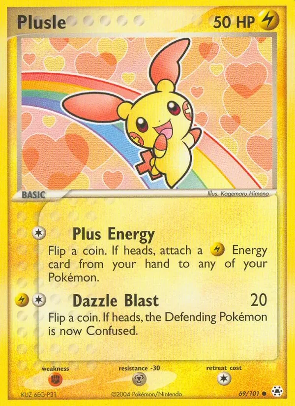 Carta Pokémon Plusle 69/101 Hidden Legends