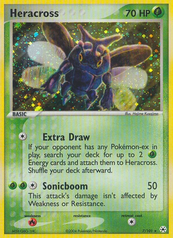 Carta Pokémon Heracross 7/101 Hidden Legends