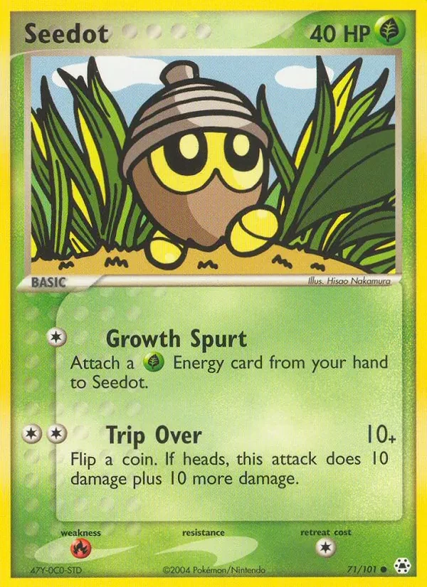 Carta Pokémon Seedot 71/101 Hidden Legends