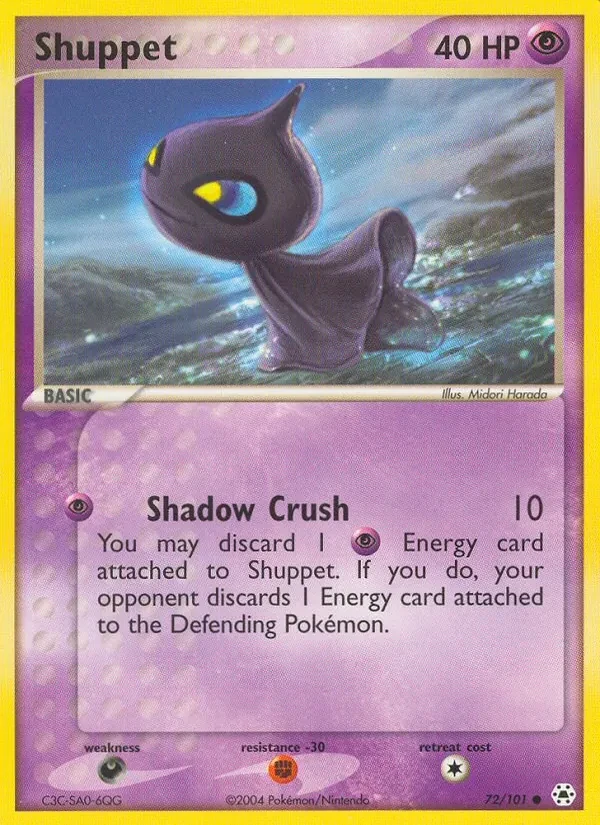 Carta Pokémon Shuppet 72/101 Hidden Legends