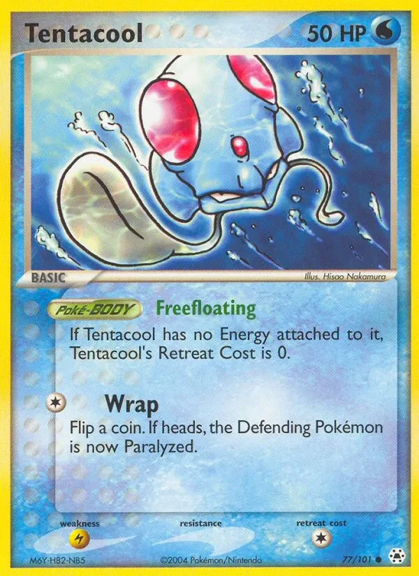 Tentacool 77/101 Hidden Legends Pokémon card