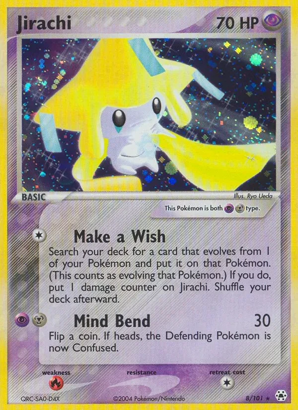 Jirachi 8/101 Hidden Legends Pokémon card