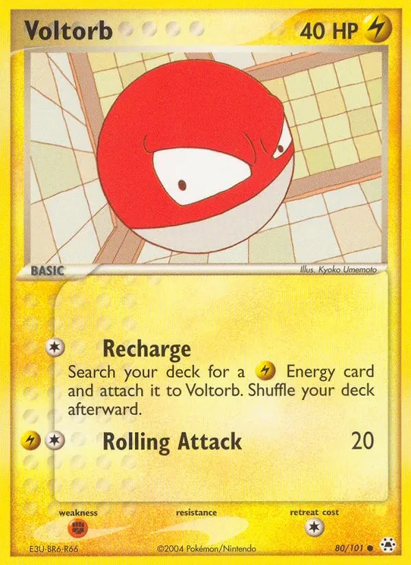 Carte Pokémon Voltorb 80/101 Hidden Legends